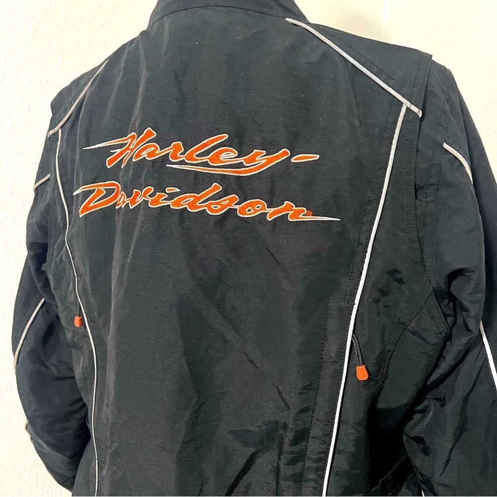 Harley Davidson RCS FUNCTIONAL Shell Jacket Women's Size Large Black Reflective - Picture 5 of 14